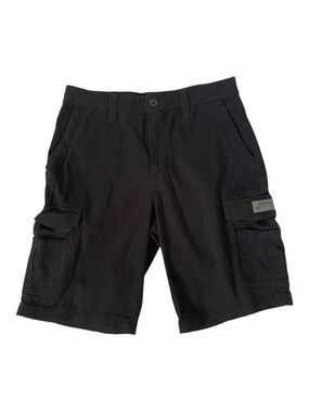 UNIONBAY Black Men's Cargo Shorts - Utility Pockets size 32”